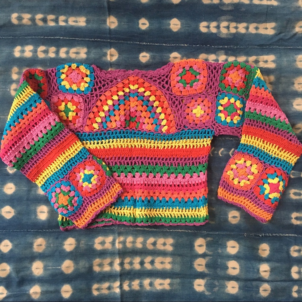 Wild Orange Tree Crochet Sweater
